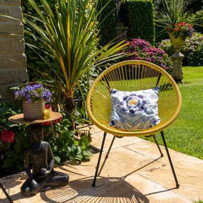 86.5CM Yellow Steel Powder Coated Chair