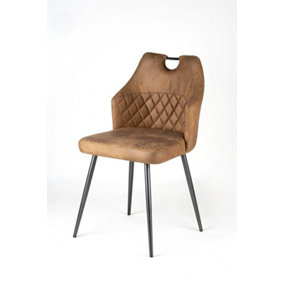 86 Cm Leather Dining Chair - L53 x W48 x H86 cm