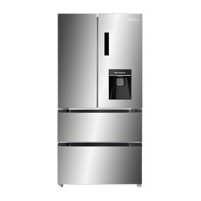 Tesla T571FrdxStainless Steel American Fridge Freezer539LE Energy Rating from B&Q