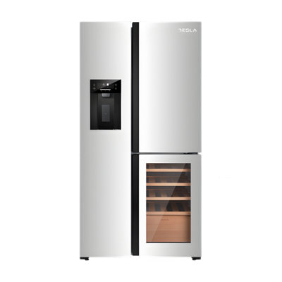Tesla T530TdxgStainless Steel American Fridge Freezer529LE Energy Rating from B&Q