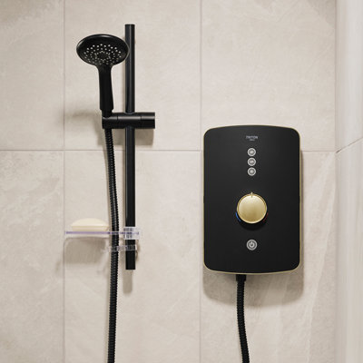 Shop black electric showers.
