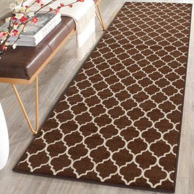  - Smart Living Heavy Duty Machine Washable Runner For HallwayKitchen Non Slip Floor MatsDoor Mat 80Cm X 150CmBrown Cream