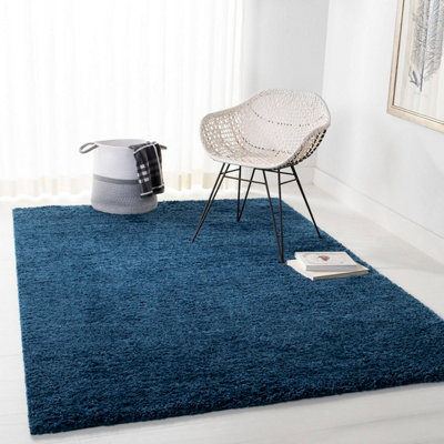 Smart Living Shaggy Soft Thick Area RugLiving Room CarpetKitchen FloorBedroom Soft Rugs 60Cm X 220CmInk from B&Q