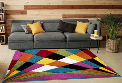 Smart Living Modern Thick Soft Carved Area RugLiving Room CarpetKitchen FloorBedroom Soft Rugs 60Cm X 110CmJazz from B&Q