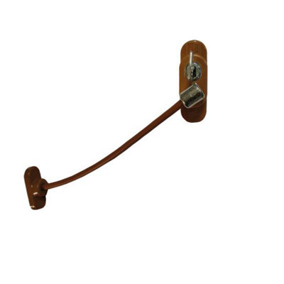 Windowparts Penkid Cable Window RestrictorTan122034 from B&Q
