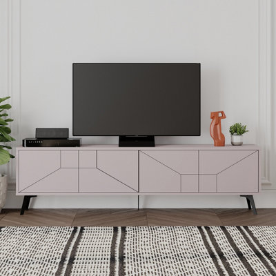 B&Q -  Dune Modern Tv Unit Multimedia Centre With Storage Stylish Tv Cabinet 65" Tvs Mocha Grey 180Cm