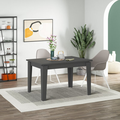 Decortie Anthracite Tolmen Dining Table Rectangular Extendable Table For Seater Contemporary Kitchen Table 120Wcm Living Room, Size 4
