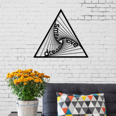 B&Q -  Dsl Modern Metal Wall Art Home Decoration OrnamentBlack