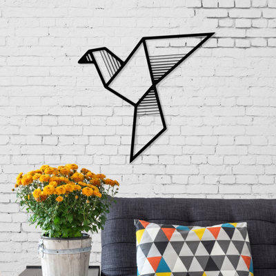 Decortie Unisex Black Fly' Modern Metal Wall Art Home Decorative Ornament In - Image 6