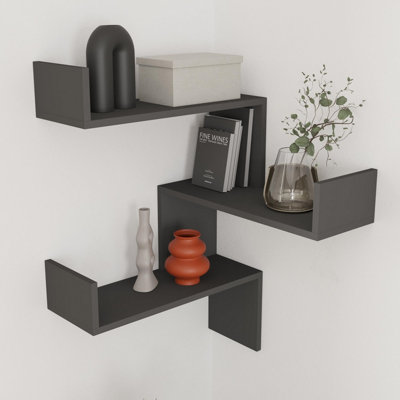 Decortie Luksa Corner Wall Shelf - Image 6