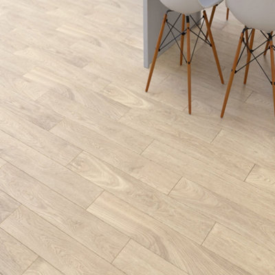 B&Q -  Bonsai Beige Matt Wood Effect Porcelain Indoor Wall & Floor TilePack Of 11(L)900mm (W)150mm