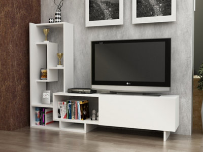 B&Q -  Pegai Tv Stand Tv Unit For Tvs Up To 50 Inch White
