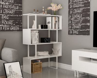 Decorotika Adriana Modern Bookcase White from B&Q