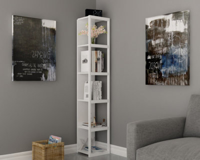 B&Q -  Texas 5-Tier Bookcase Shelving Unit White