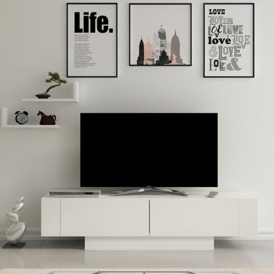 Decorotika Matera Tv Stand For Tvs Up To 60" With 2 Wall Shelves from B&Q