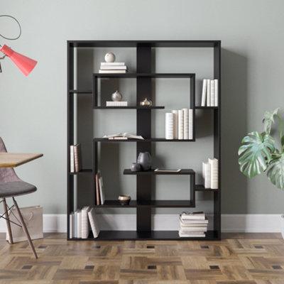 Decorotika Esteban 6-Tier Bookshelf - Black - Image 4