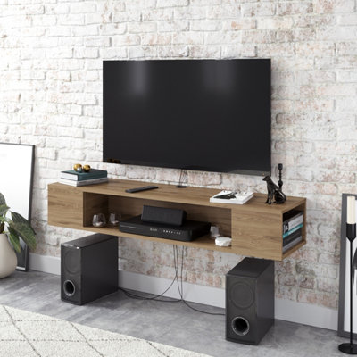 Decorotika Peti Floating Tv Stand Tv Unit Oak from B&Q