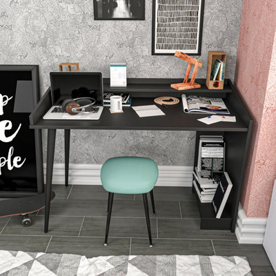 Decorotika 120Cm Vannessa Writing Desk Black from B&Q