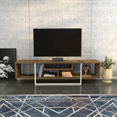 B&Q -  Astona Tv Stand Tv Unit For Tvs Up To 65 Inch Oak And White