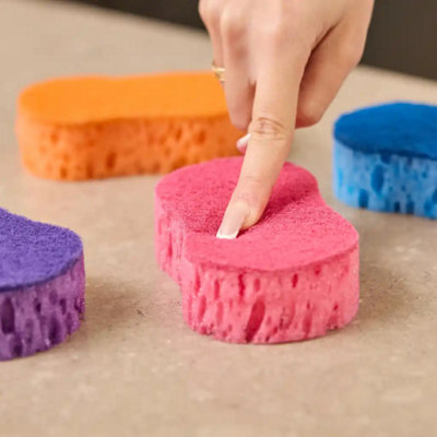 Eco360 Macromax Handy Sponge  High Performance Foam Cleaning Sponge With Durable Non Scratch Surface And Ergonomic Design