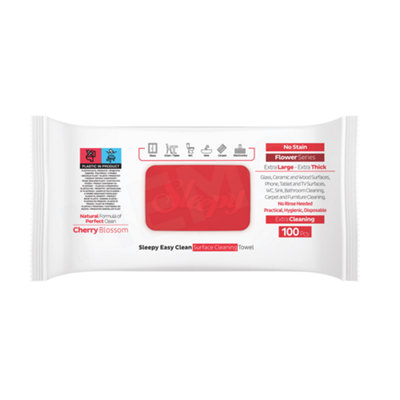 Sleepy Easy Clean Cherry Multi Surface Cleaning Wipes 6 X 100Pcs from B&Q