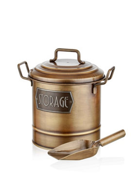 Rozi Gold Kitchen Storage Bin With Utility Scoop from B&Q