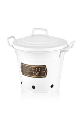Rozi White Potato And Onion Bin from B&Q