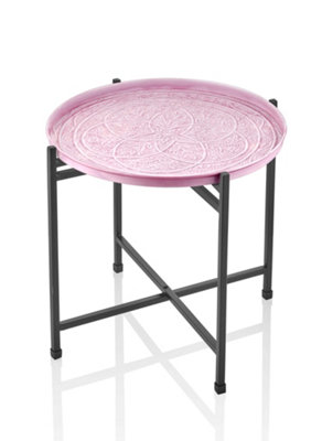 Rozi Duggal Collection Light Purple Side Table from B&Q