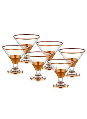 Rozi Glam Series Dessert GlassesSet Of 6Copper from B&Q