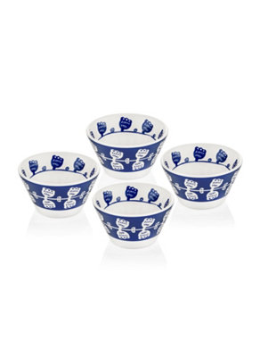 Rozi Blue Bloom Collection Mini Bowls (Set Of 4) - Image 4