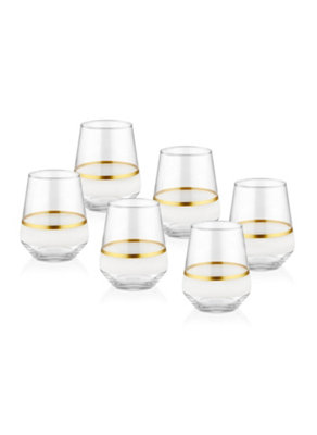 Rozi Snow Collection TumblersSet Of 6 from B&Q