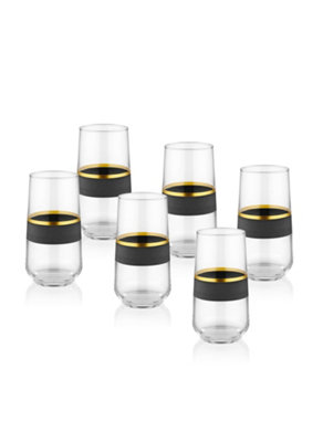 Rozi Glow Collection Highball GlassesSet Of 6 from B&Q