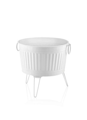 Rozi Foldable White Plant Pot45 Cm (H) X 43 Cm (Dia) from B&Q