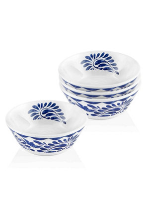 Rozi Azur Collection Bowls (Set Of 4) Blue