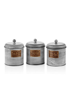 Rozi Stone Collection CoffeeTeaAnd Sugar Jar Set17 Cm (H) from B&Q