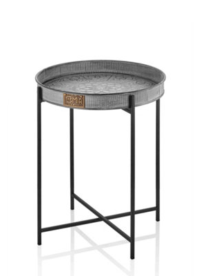 Rozi Stone Collection Round Side Table from B&Q