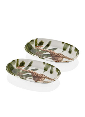 B&Q -  Mon Reve Collection Oval Serving Platters (Set Of 2)