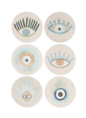 Rozi Amulet Collection Side Plates, Set Of 6