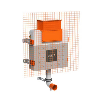 Vitra V-Fix Prime Concealed Cistern Toilet Frame For Back To Wall Toilets - Reduced Height, 98Cm