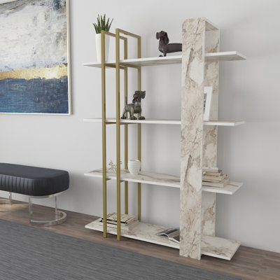 B&Q -  Onno 4-Tier Modern Bookcase Bookshelf Shelving Unit