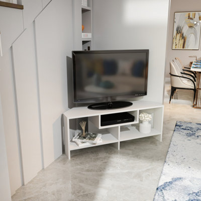 Decorotika Maldiv Modern Tv Stand Tv Unit White from B&Q