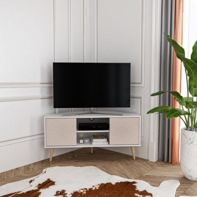 Decorotika Lesson Modern Corner Tv Stand Tv Unit Tv Cabinet