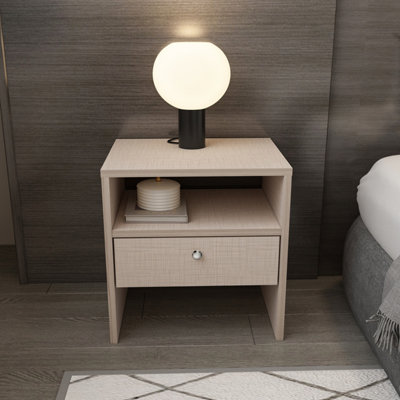 B&Q -  Nova 1 Drawer Bedside Table Nightstand