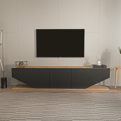 Decorotika Pearl Tv Stand Tv Unit For Tvs Up To 71 Inch Oud And Black from B&Q