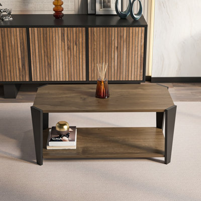 Decorotika Monaco Coffe Table Walnut Black from B&Q