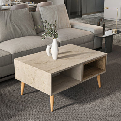 Decorotika Oberon 90 Cm Coffee TableTraverter Walnut from B&Q