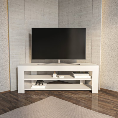 Decorotika Rita Corner Tv Unit - White - Image 4