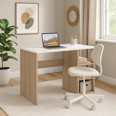 Decorotika Polina Computer Desk Cordoba White from B&Q