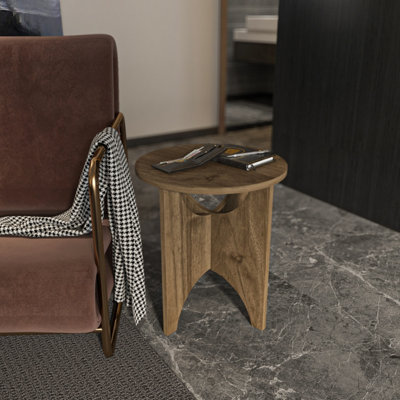 Decorotika Merit Side End Table Walnut