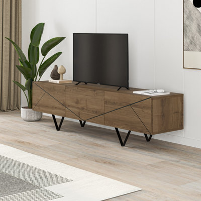 Decortie Unisex Dark Brown Jakomen' Modern Tv Unit Tv Stand Media Unit In | : Size 1 Pack - Image 3